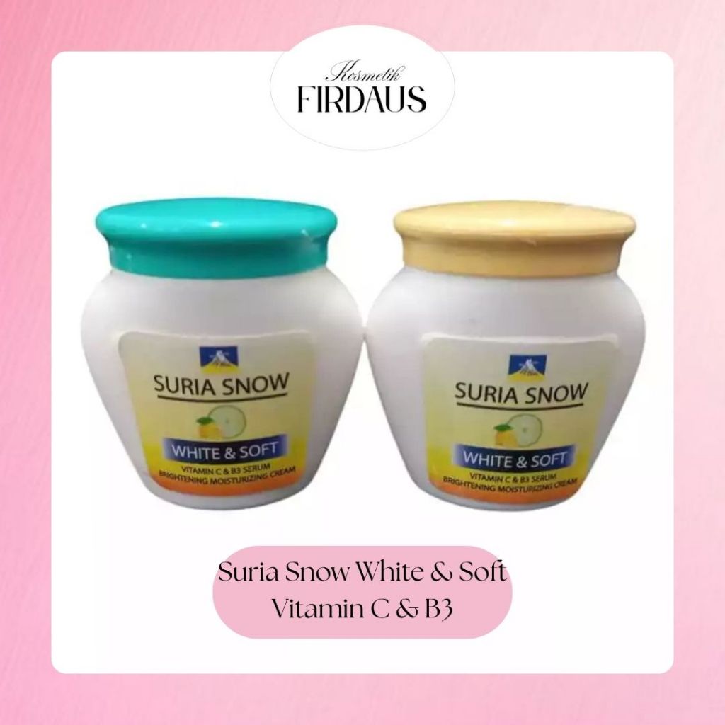 Suria Snow White & Soft Vitamin C & B3 Brightening Moisturizing Cream with Soft Texture 1 PCS