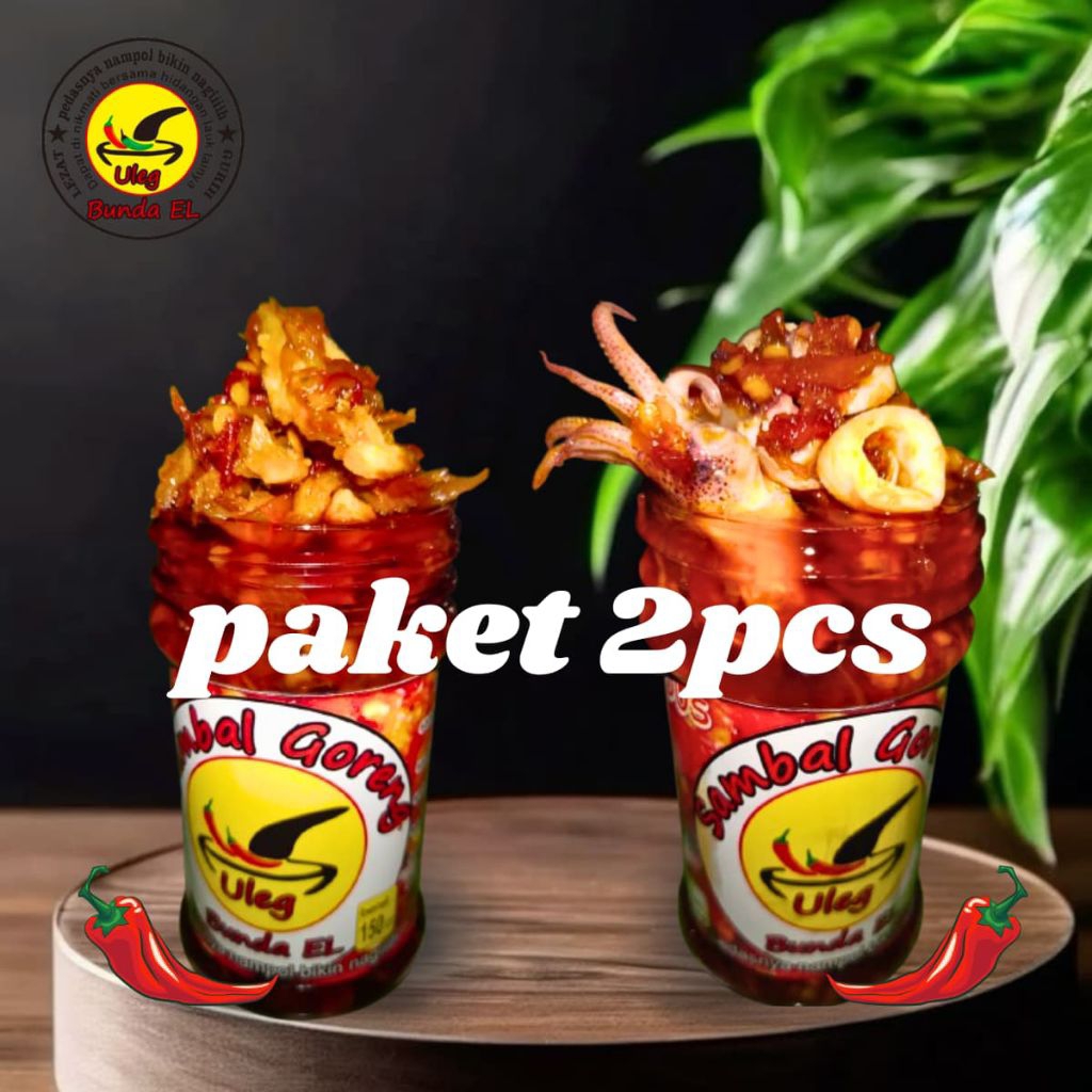 

PROMO 2 BOTOL.SAMBAL GORENG BUNDA ELL.PEDAS NAMPOLL. VARIAN : BABY CUMI, AYAM SUWIR,TONGKOL SUWIR, TERI JENGKI di jamin bikin nagihhh.