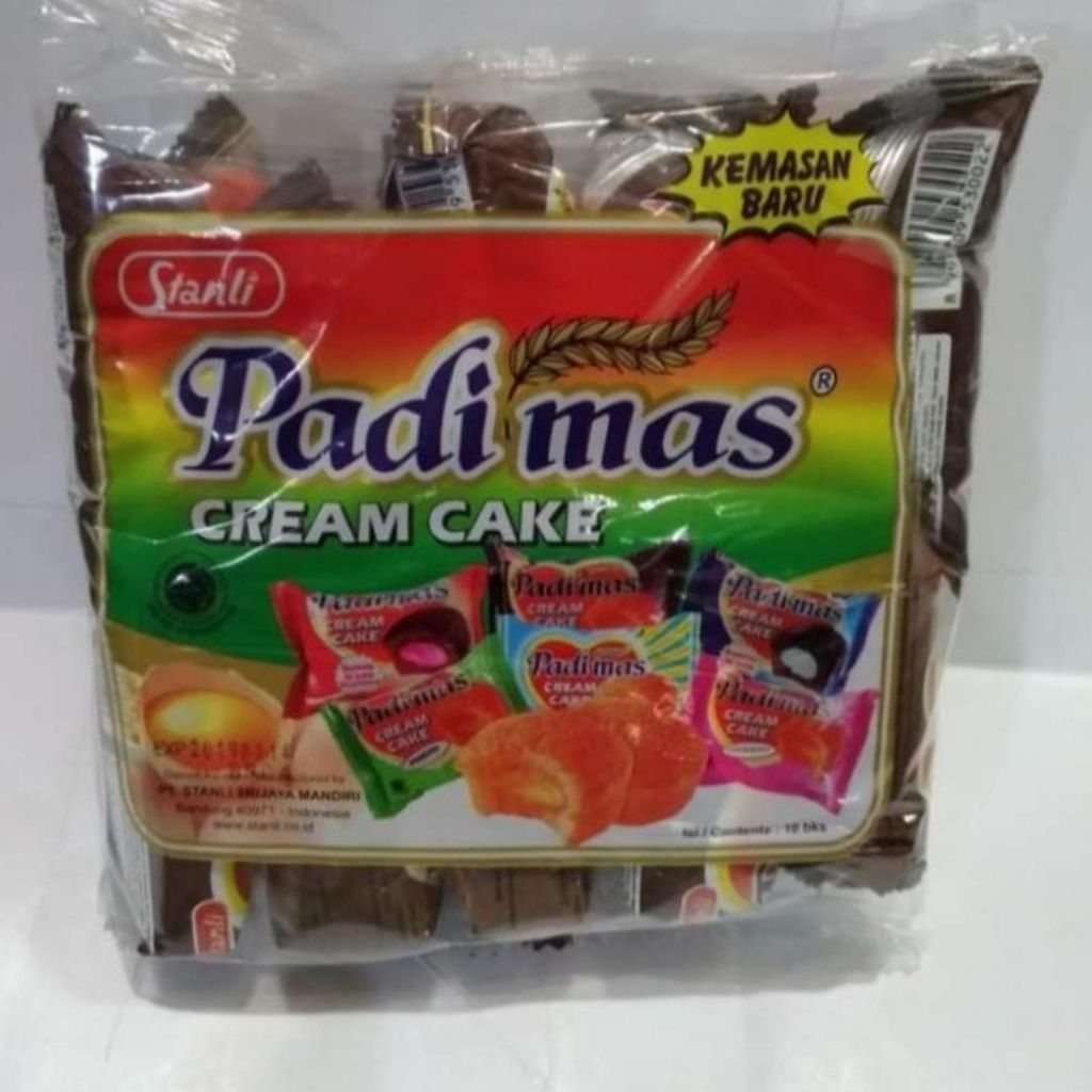 

1 Dus Bolu Cream Cake PADIMAS | Isi 10 pak | 1 Pak Isi 10 Pcs