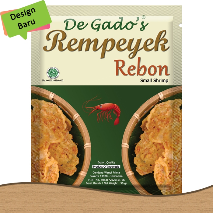 

De Gado's - Rempeyek Udang Rebon 50 gr