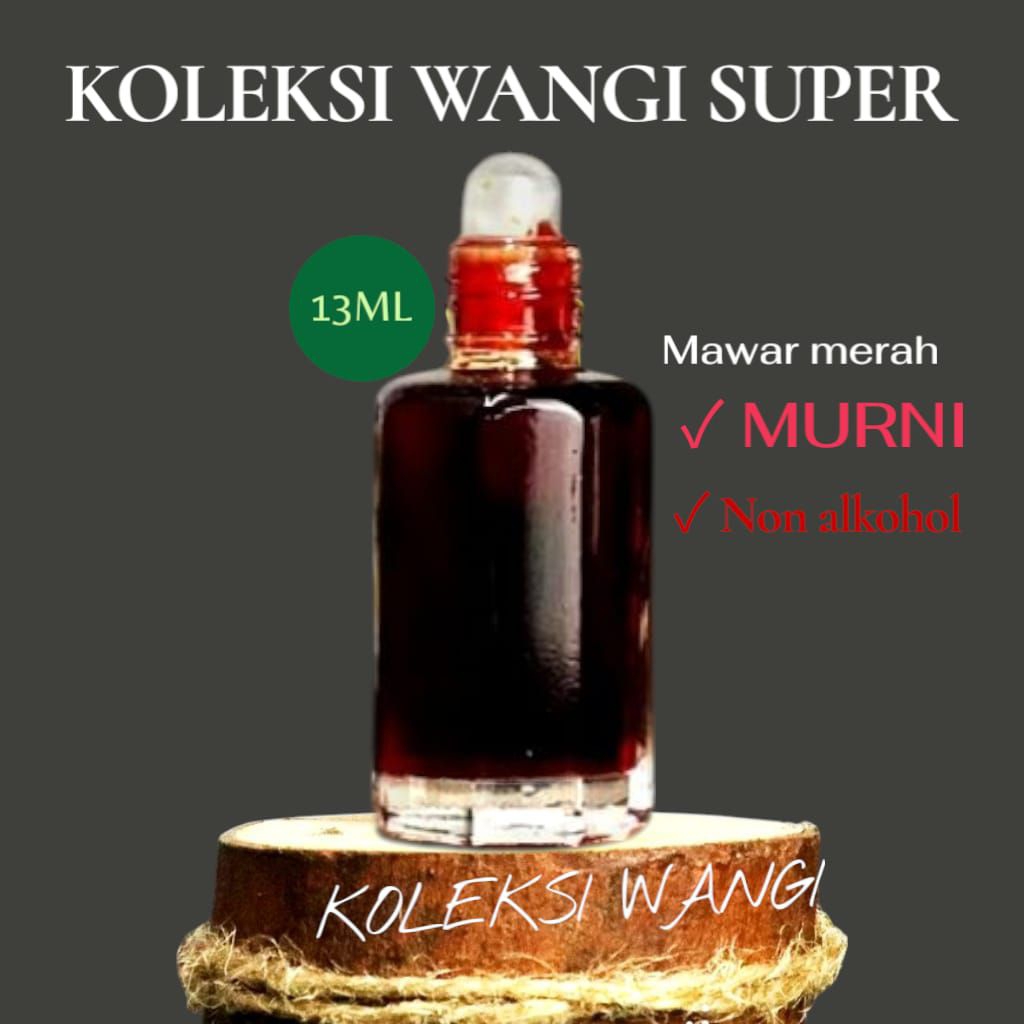 minyak wangi parfum mawar merah murni tanpa campuran