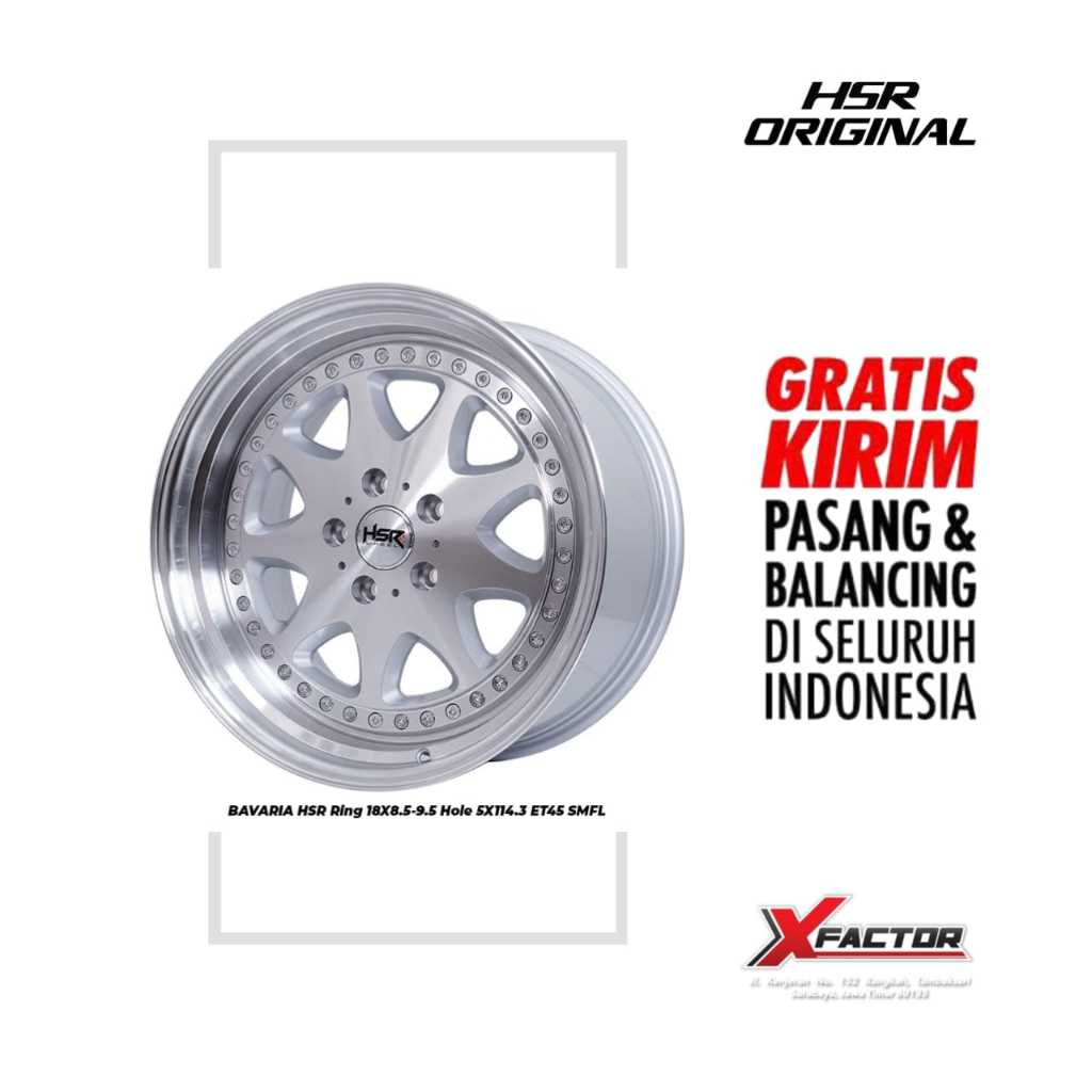 VELG MOBIL HSR R18 BAVARIA R18X8,5/9,5 H5X114,3 ET45 SMFL