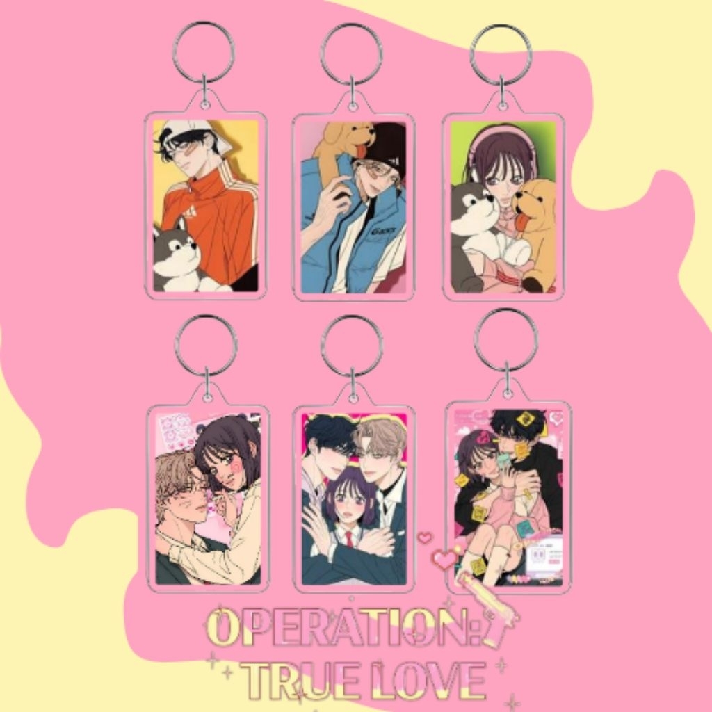 KEYCHAIN WEBTOON OPERATION TRUE LOVE || GANTUNGAN KUNCI WEBTOON LUCU DAN MURAH BANYAK VARIASI COCOK 
