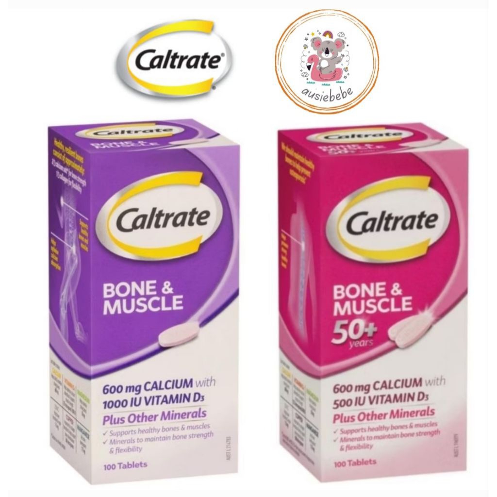 Caltrate Bone & Muscle / Bone & Muscle 50+ 100 Tablets