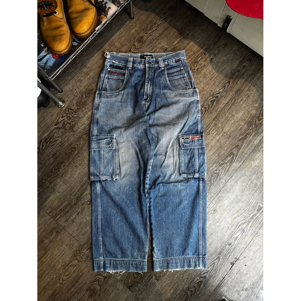 Y2K HIPHOP CARGO PANTS FUBU JEANS NOT KARLKANI ROCAWEAR JNCO
