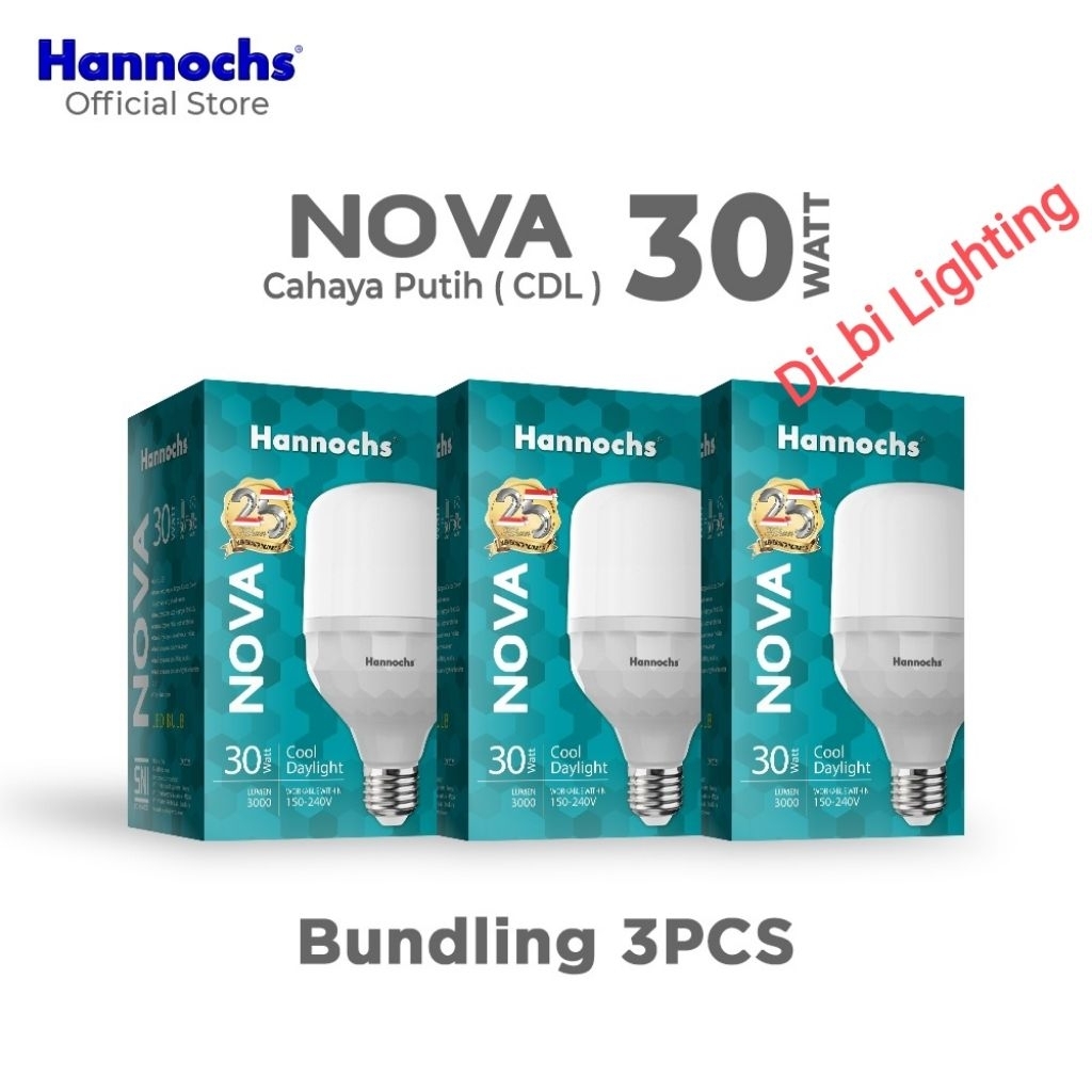 Hannochs led 30watt isi 3pcs