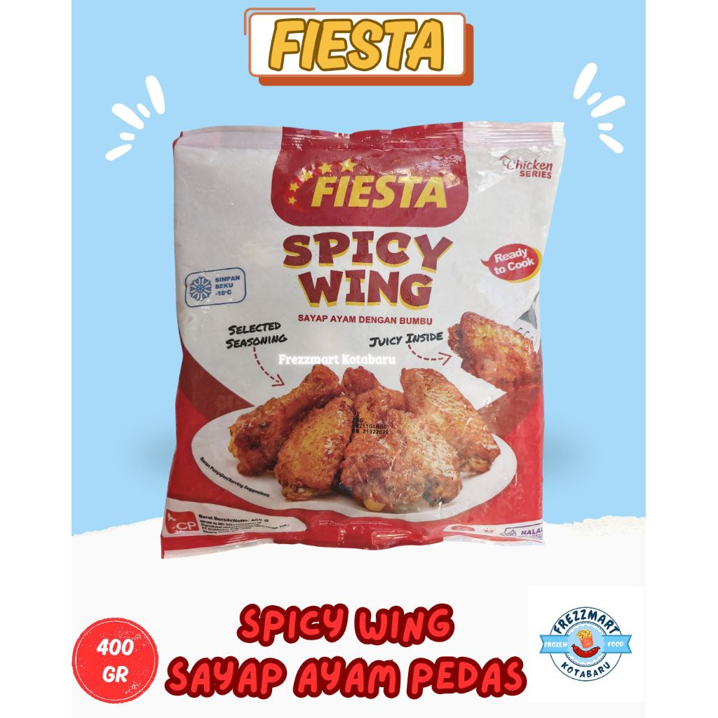 

Fiesta Spicy Wing 400 Gr Frezzmart Kotabaru