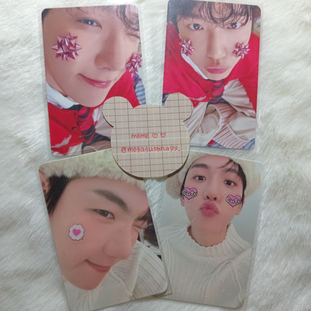 [READY STOCK - OFFICIAL] : PC Baekhyun tc Lonsdaleite, Christmas Fanmeeting ( pout )
