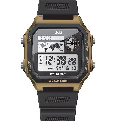 JAM TANGAN PRIA Q&Q QNQ QQ Digital Watch  M196 M196J M196 J Series Anti Air ORIGINAL