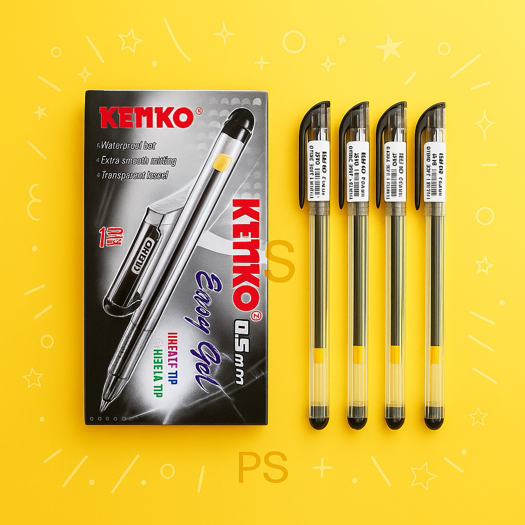 

KENKO Easy Gel 0.5mm - Pulpen Tinta Hitam Smooth Needle Tip (Satuan)