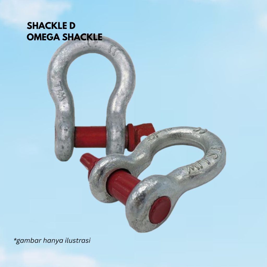 Omega Shackle/ Shackle D/ Bow Shackle/ Kait Barang/ Kait Towing Besar