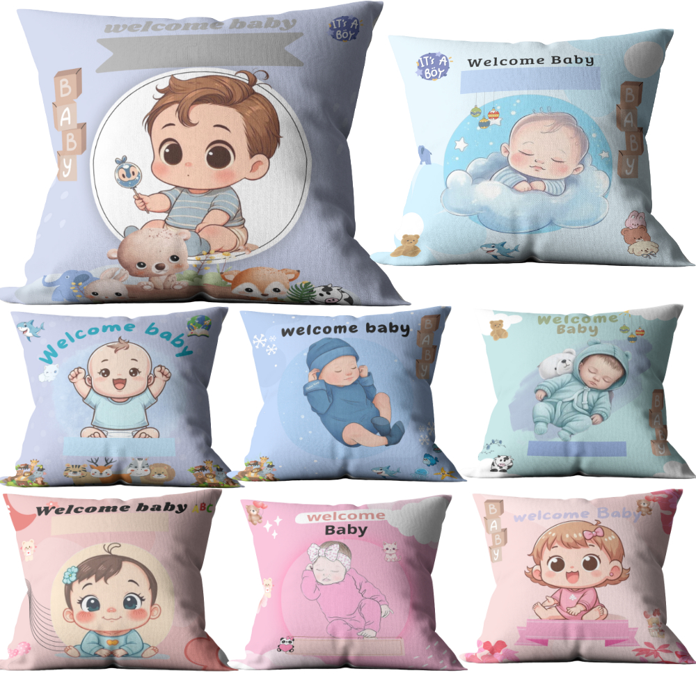 Bantal Karakter Bayi Gemas - Kado Spesial untuk Newborn & Baby Shower
