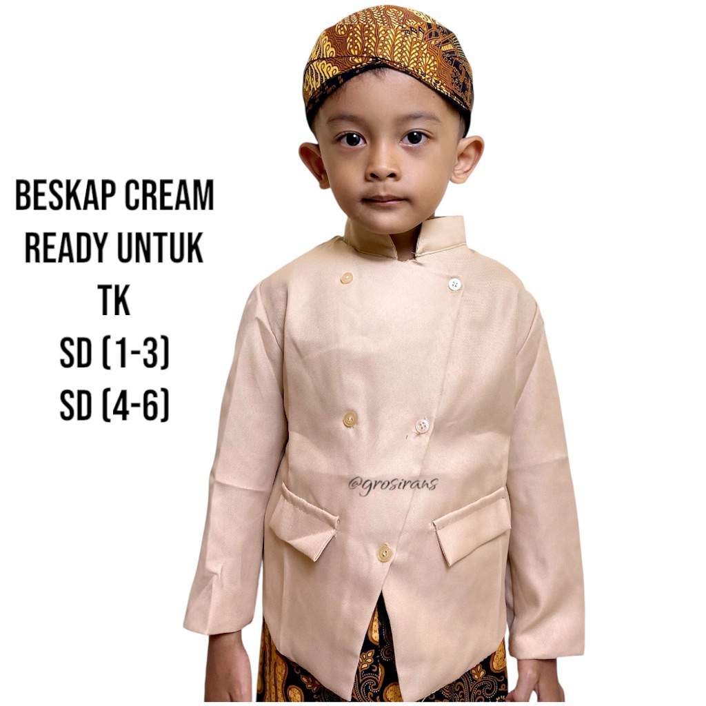 Setelan Beskap Anak Laki-Laki TK-SD/Baju Adat Anak Laki-Laki