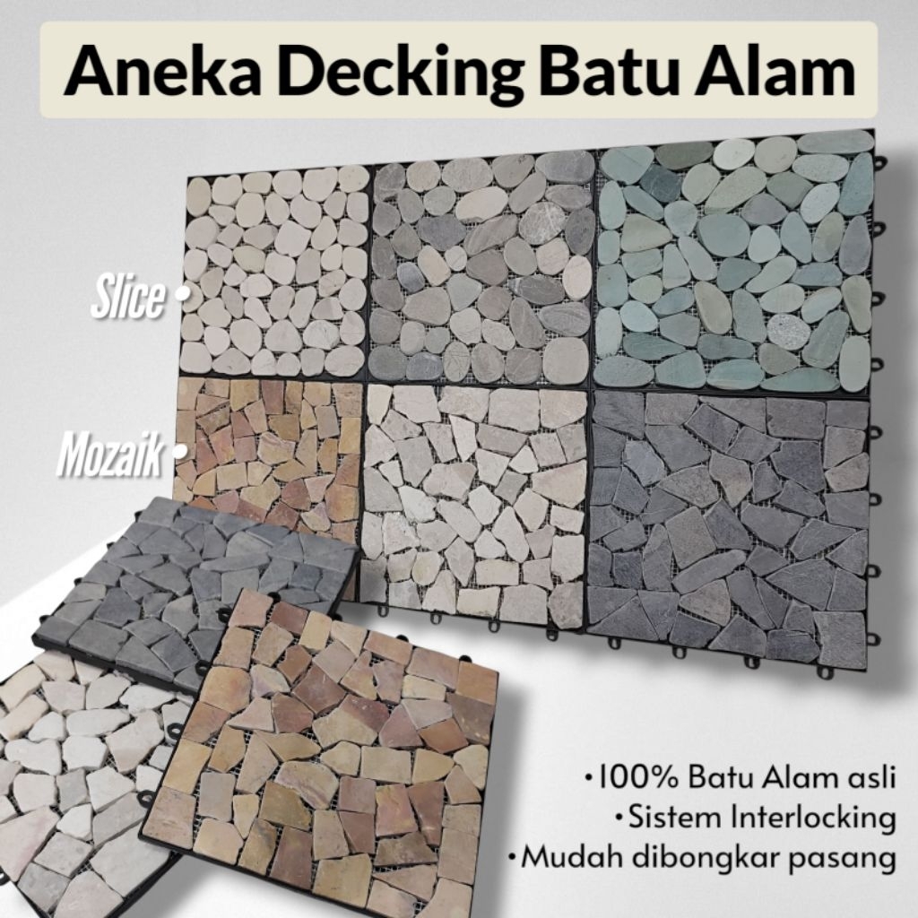 Decking Batu Alam Coating Gloss
