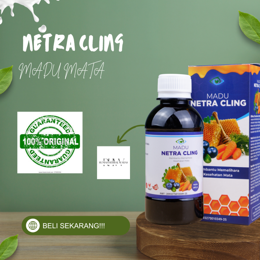 

NETRA CLING PAKET MADU MATA SUPLEMEN KESEHATAN MATA ORIGINAL