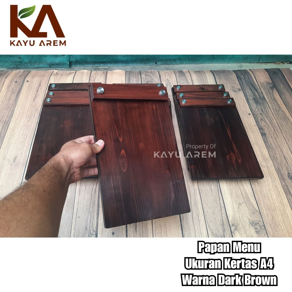 

[ kayuarem ] Menu Board / Papan resto atau kafe | Papan menu Cover Buku Cafe Free Logo
