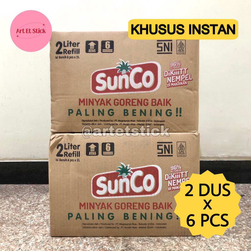 

Minyak Goreng Sunco Refill 2 Liter - 2 Dus x 6 Pouch