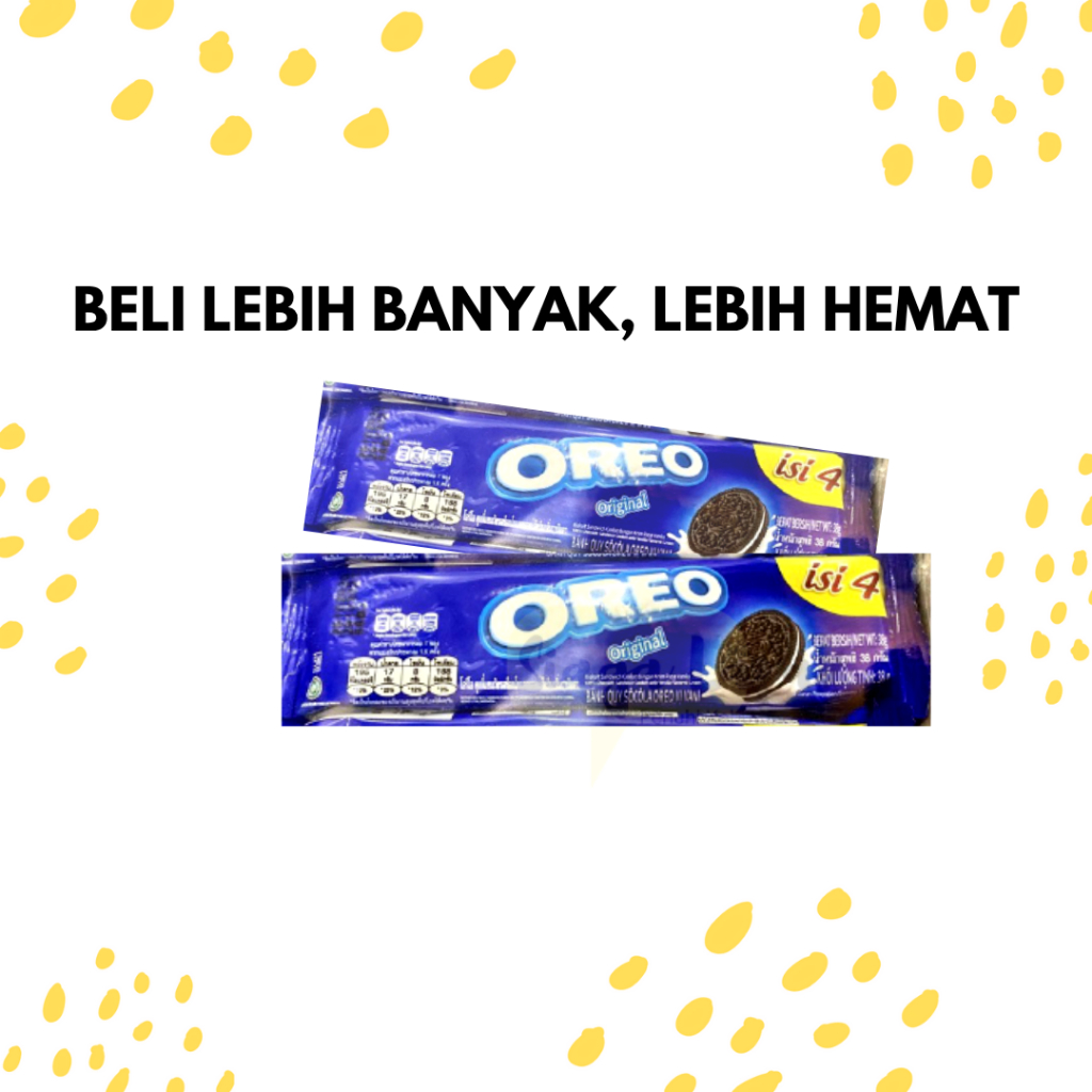 

Oreo Vanilla 1 PCS ECERAN Original Snack Biskuit Coklat Krim Vanilla [BELI BANYAK LEBIH HEMAT]