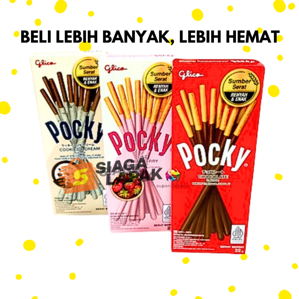 

Pocky MINI 20/22gr ECERAN 1 PCS Stik Biskuit Glico All Varian [BELI BANYAK LEBIH MURAH]