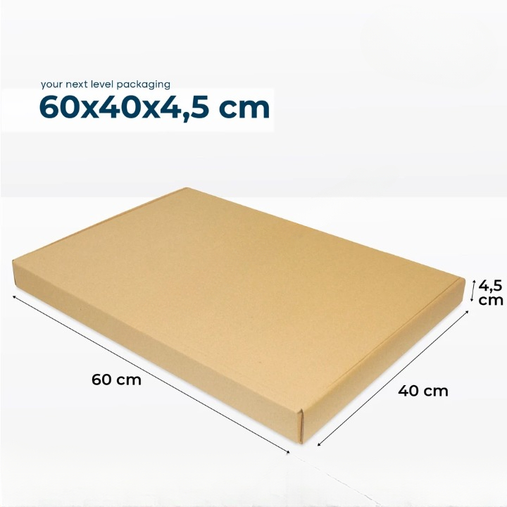 

5 Pcs Dus Kemasan Pizza Ukuran 60x40x4cm Kotak Pizza Jumbo Coklat Polos