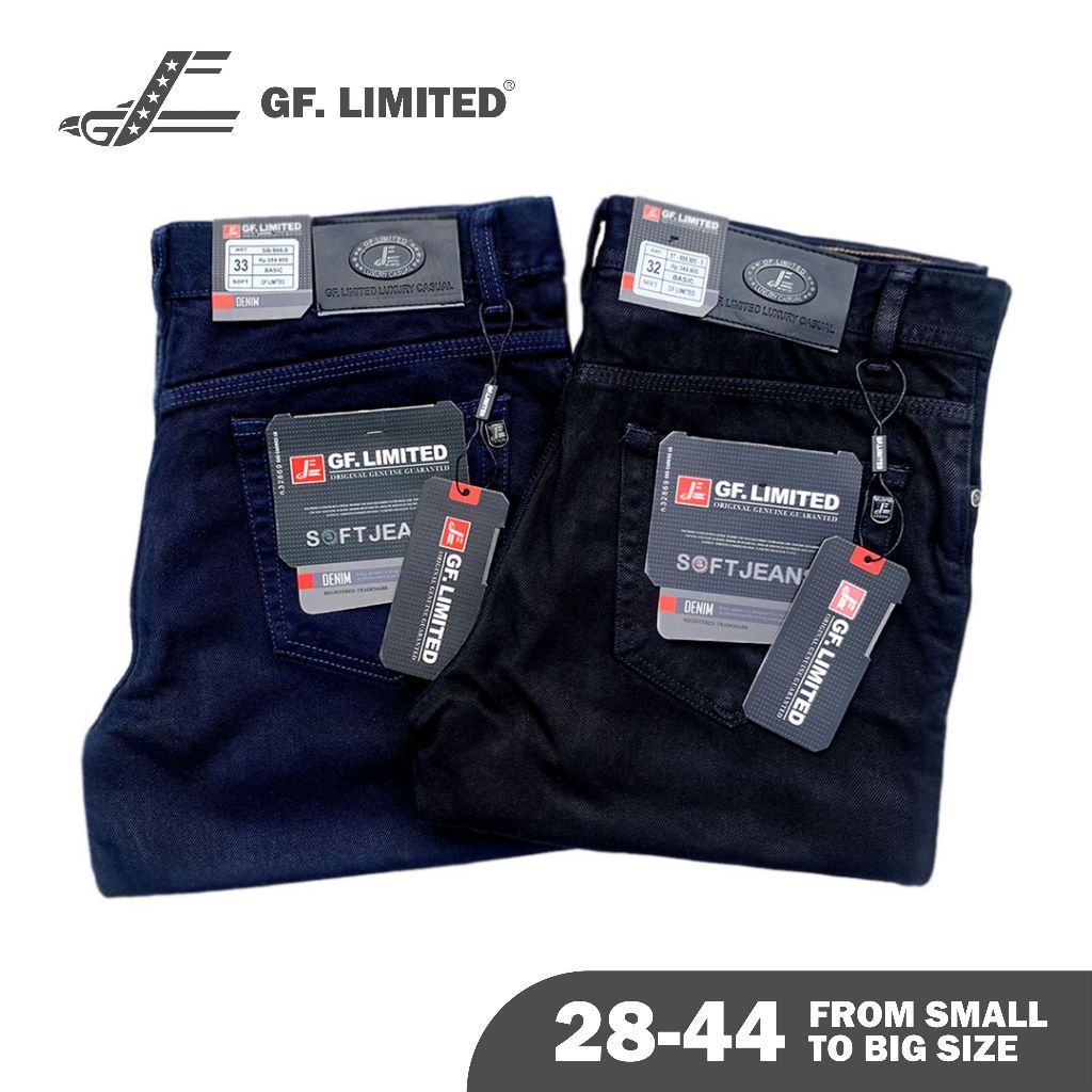 GF.LIMITED Celana Soft Jeans Basic Standar Pria Reguler Premium Quality Original Jumbo Big Size