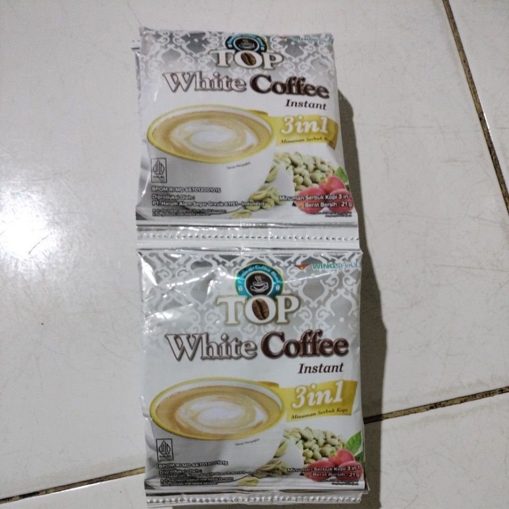 

Top white coffee instant 3in1(10 sachet)