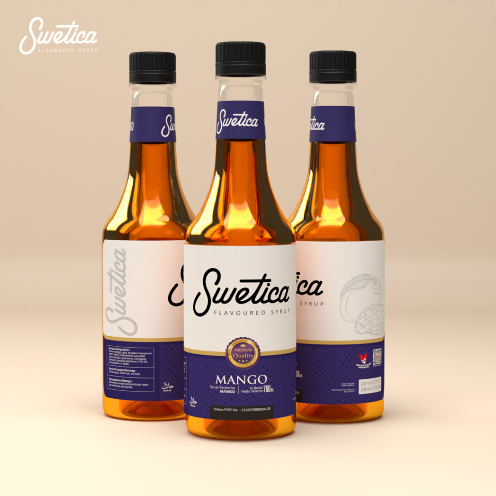 

Mango Syrup Swetica Premium 760ml Sirup Mangga Kopi Bartender Hotel Restoran Cafe