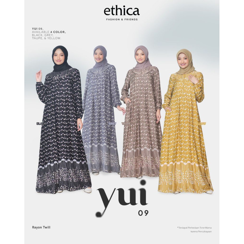 ETHICA GAMIS YUI 09 DRESS MUSLIM TERLARIS ORIGINAL