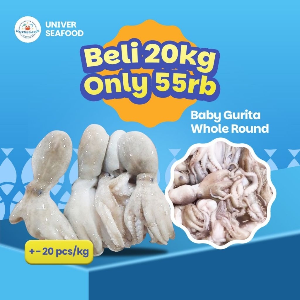 

Baby Gurita Frozen 1kg, Termurah (Harga Grosir)