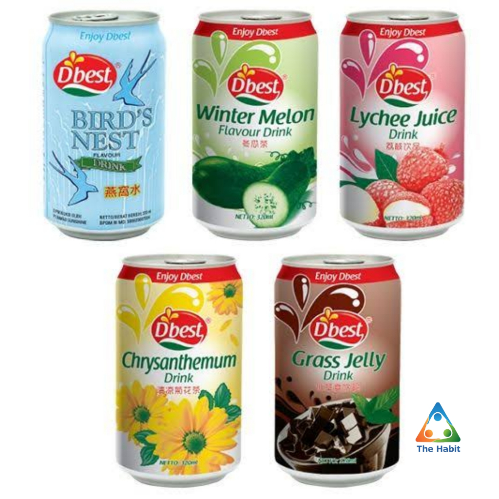 

(The Habit) DBEST 320mL Bird's Nest Sarang Walet | Grass Jelly Cincau | Winter Melon Kundur | Chrysanthemum Teh Bunga / Minuman Cincau