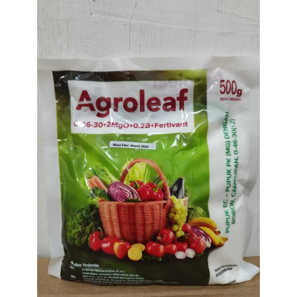 

AGROLEAF PUPUK DAUN BUNGA 500Gr