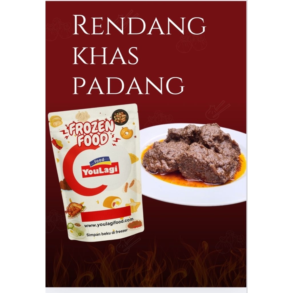 

Rendang Padang frozen 200 gram / frozen food / youlagi food /masakan frozen / makanan