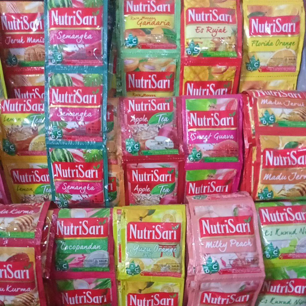 

Nutrisari varian lengkap 1 renceng @10 sachet