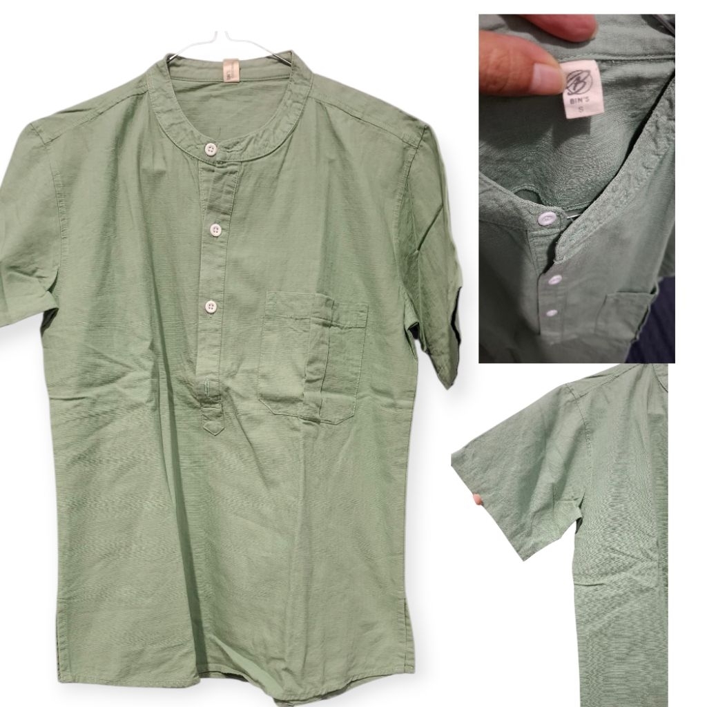 Baju Koko hijau sage