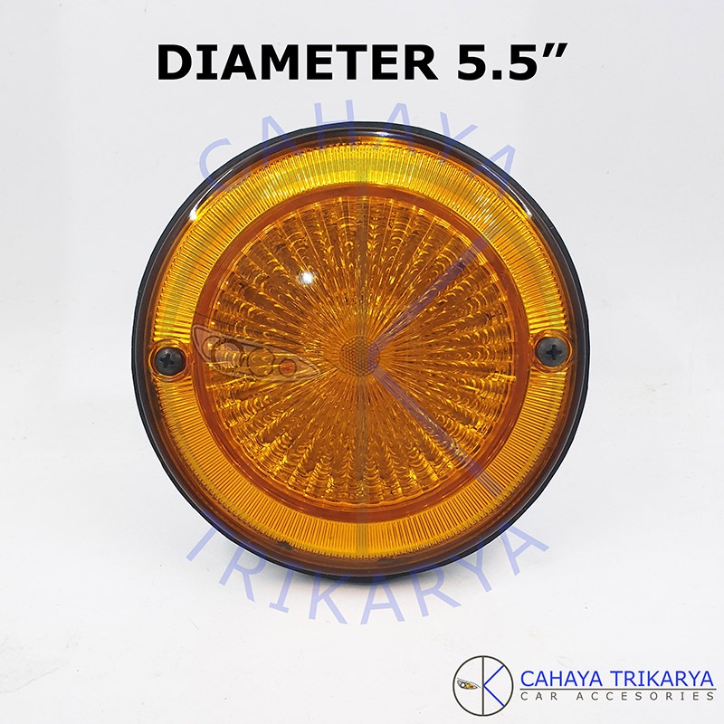 Lampu Rem Belakang / Stop Lamp / Sen Sein Bulat Penanda Mobil Truk Diameter 5.5 Inch / 5.5" Universa