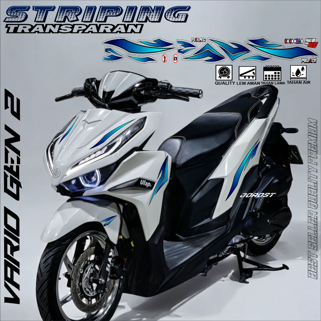 Striping Vario 125 New Gen 2 Stiker Transparan Honda Vario 125 Gen 2
