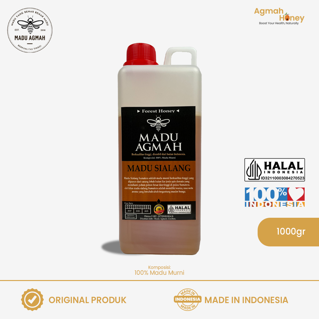 

Madu Hutan Liar Sialang Sumatera Asli Murni 100% Tanpa Campuran Raw Pure Alami Natural Kaya Vitamin dan Mineral Untuk Meningkatkan Daya Tahan Tubuh Original Madu Agmah