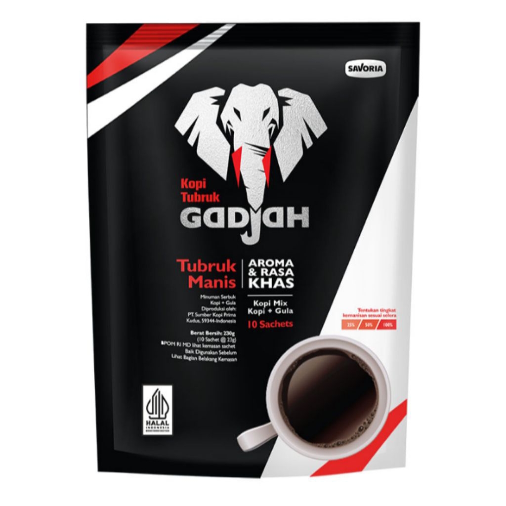 

GADJAH Kopi Tubruk Manis Instan 10 x 23 g