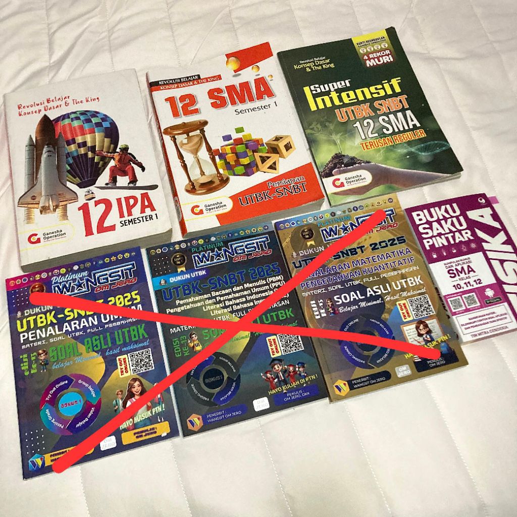 Preloved Buku Latihan Soal Latsol UTBK SNBT 2025 2026 GO Super Intensif & Buku Saku Pintar Rumus Fis