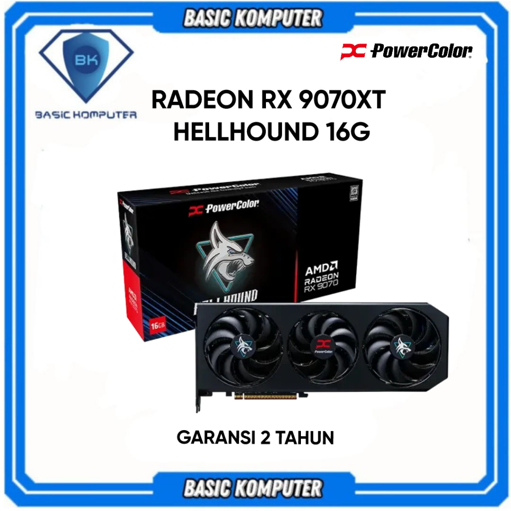 VGA POWERCOLOR RX 9070XT HELLHOUND 16G GDDR6 RX 9070 XT
