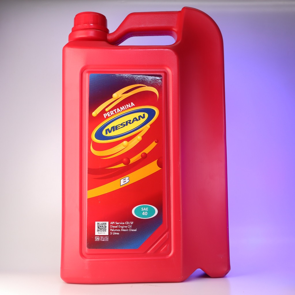 Pertamina Mesran B SAE 40 5 Liter API CD/SF Oli Mobil Mesin Diesel / Oli Pertamina Diesel 5 Liter