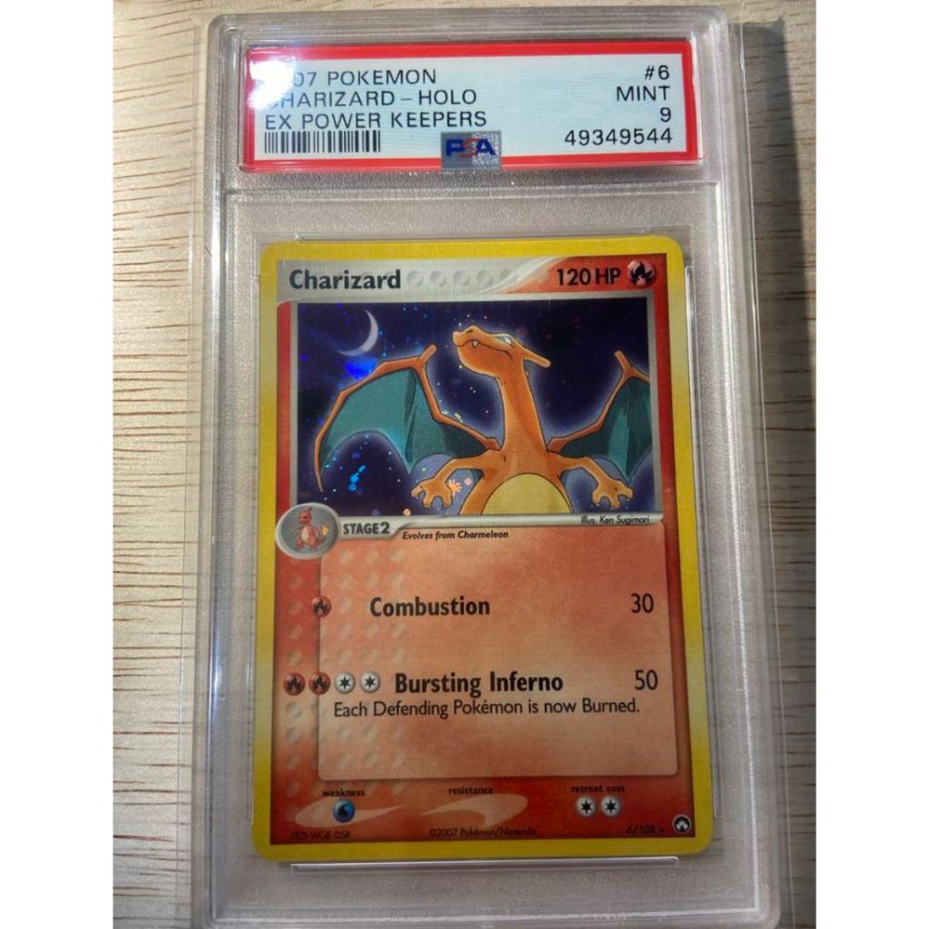 Kartu Pokemon TCG EN EX Power Keepers Charizard Holo PSA 9
