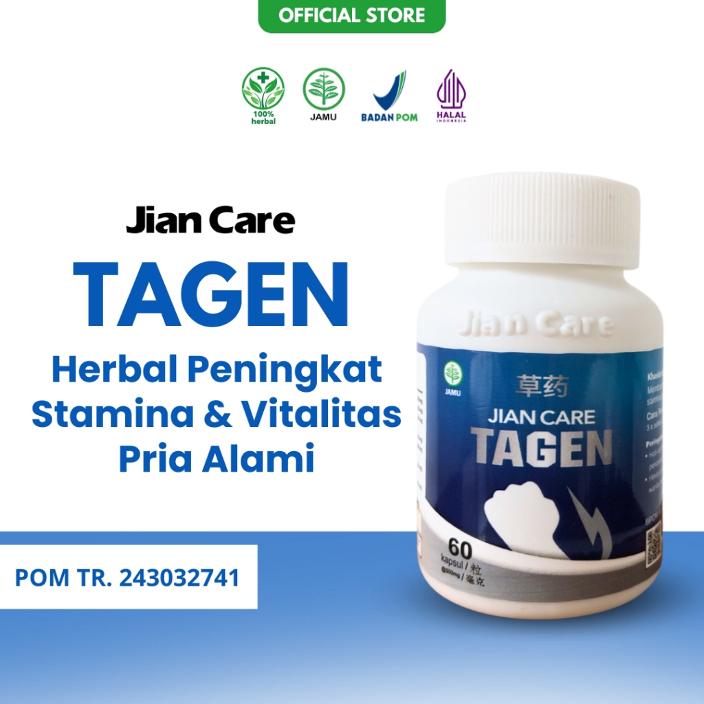 Jian Care Tagen - Herbal CIna Bantu Tingkatkan Stamina & Vitalitas Pria BPOM
