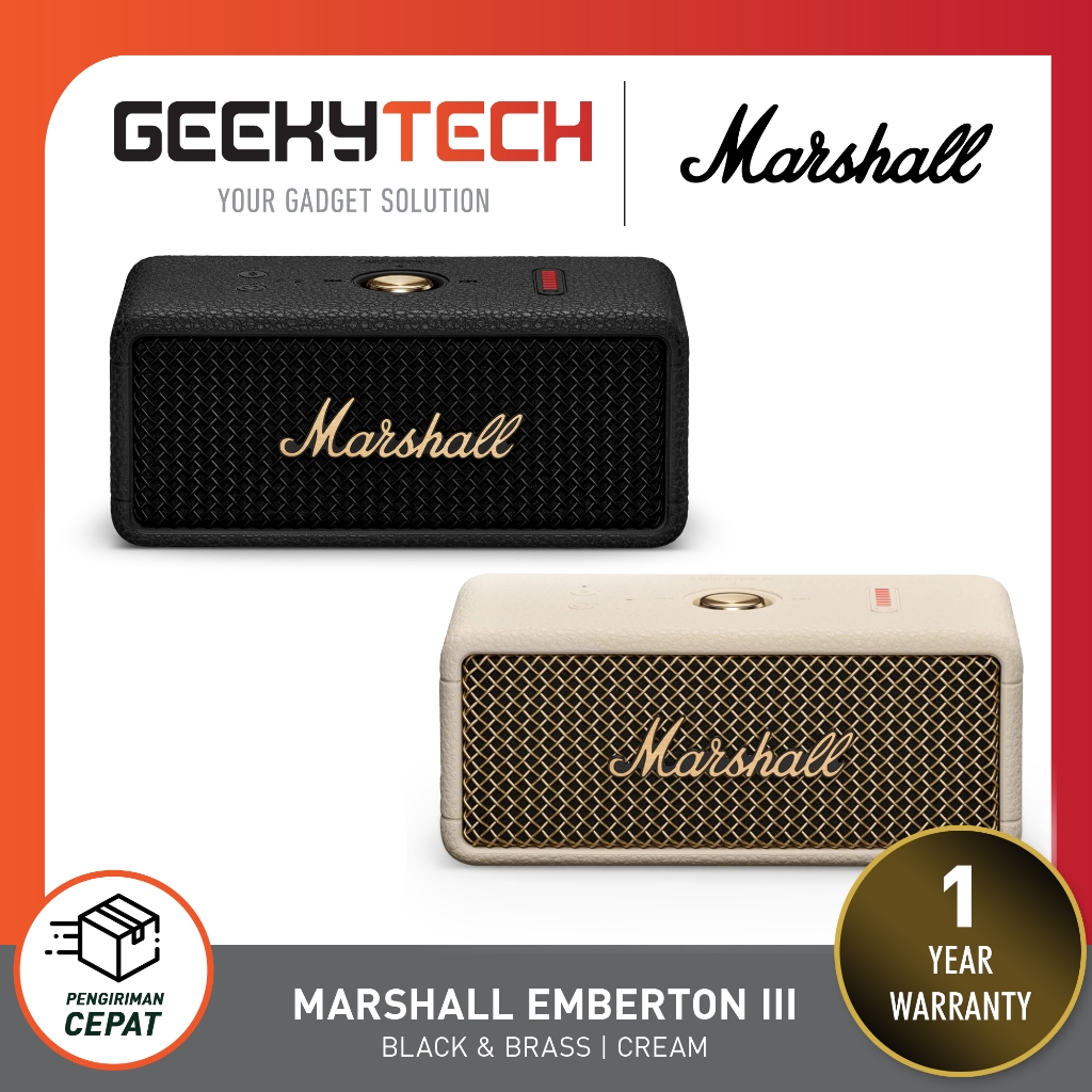 Marshall Emberton 3 / Marshall Emberton III Portable Bluetooth Speaker - Garansi RESMI TAM 1 Tahun