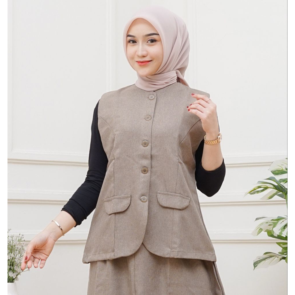 Vest kerja wanita vest rompi blazer formal