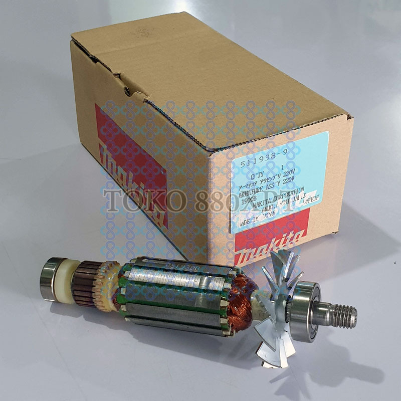 Armature Angker Rotor Makita N1900 N1900B N1923 N1923B Planer Makita 511938-9 Original Japan