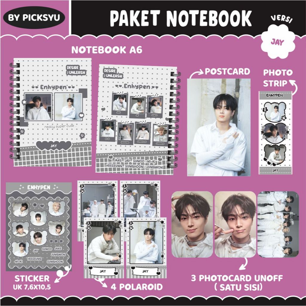 

[PACKING BOX] PAKET RINGNOTE ENHYPEN - ENGENE - DESIRE UNLEASH / PAKET NOTEBOOK ENHYPEN II HAMPERS KPOP II FANKIT ENHYPEN