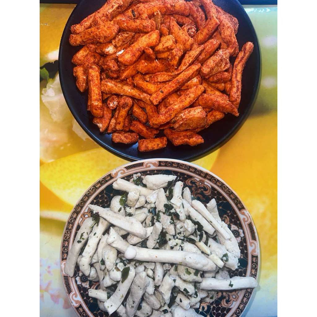 

paket hemat basreng stik pedas daun jeruk dan basreng stik ori daun jeruk