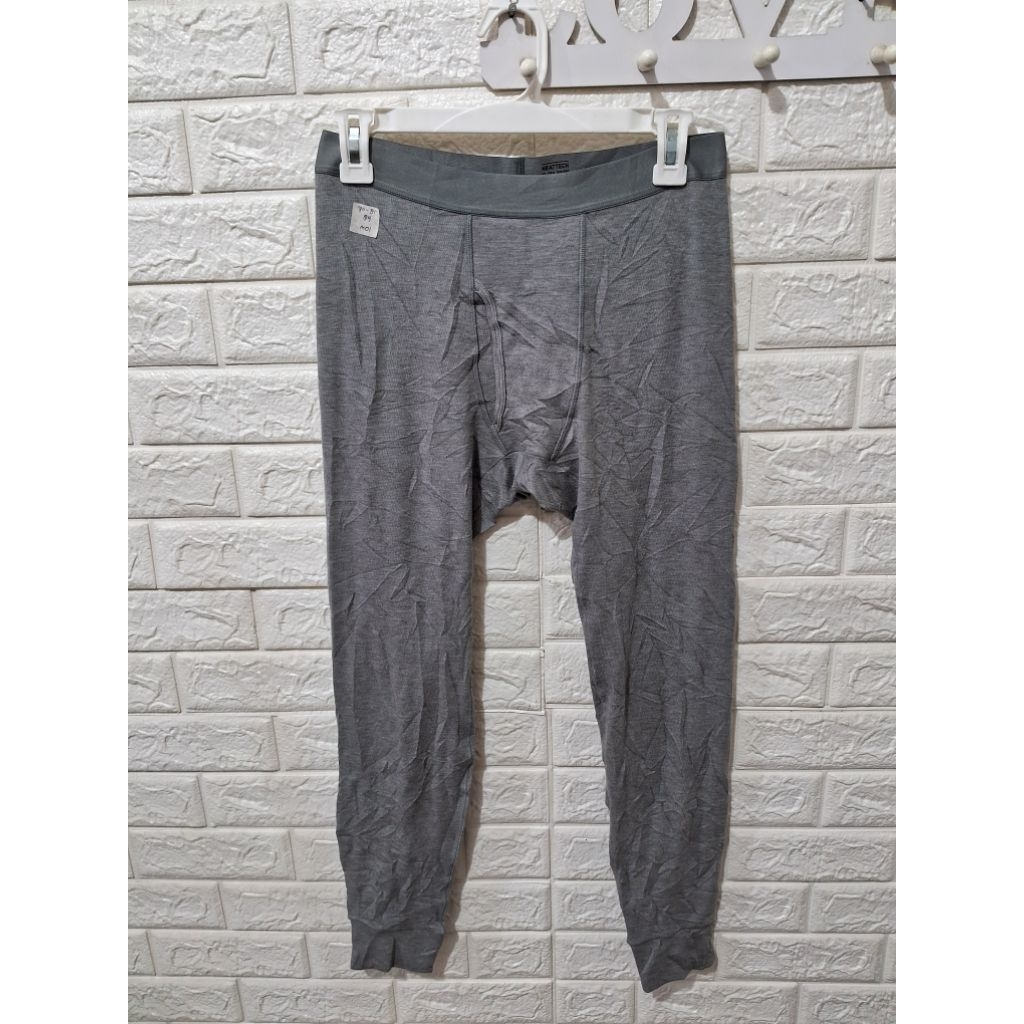 M01 legging cowok UNIQLO HEATTECH ultawarm