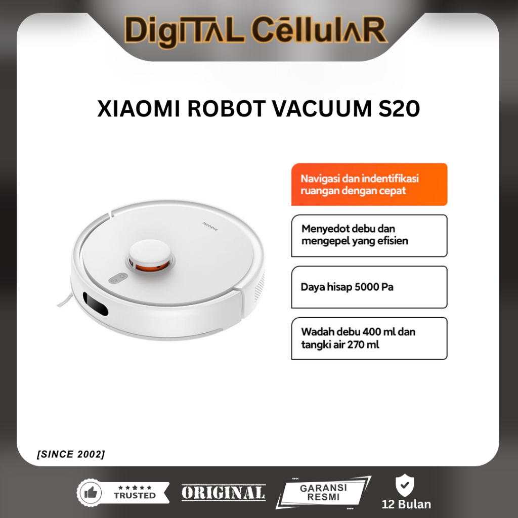 XIAOMI ROBOT VACUUM S20 | XIAOMI ROBOT VACUUM S40C GARANSI RESMI